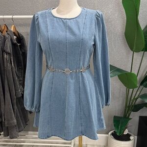 Denim Long Sleeve Dress